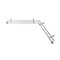 Rod Desyne Magnolia 13 by 16" Double Corner Window Curtain Rod 120-170" - Satin Nickel